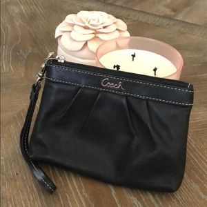 Black coach wristlet